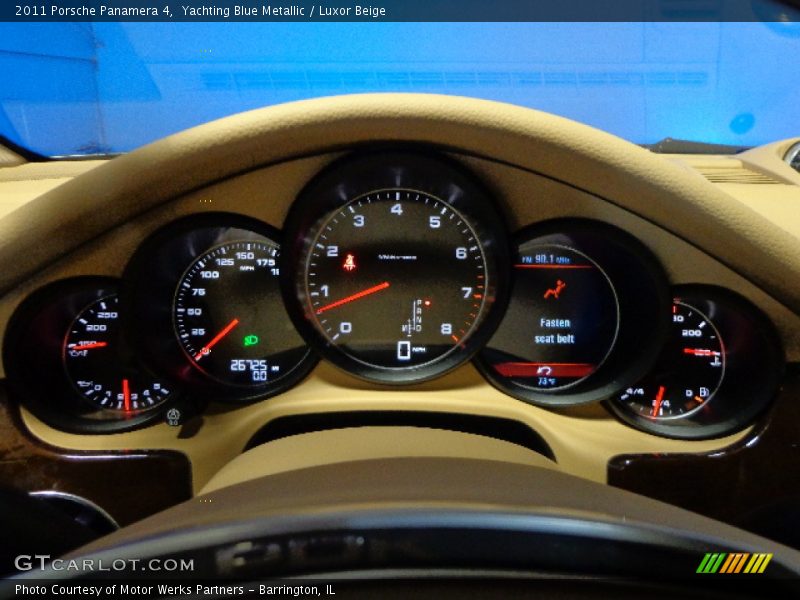 Yachting Blue Metallic / Luxor Beige 2011 Porsche Panamera 4