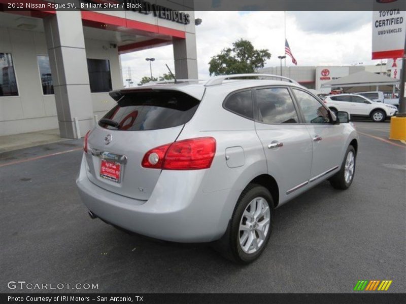Brilliant Silver / Black 2012 Nissan Rogue SV