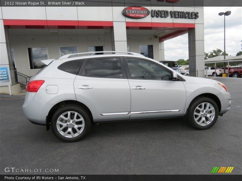 Brilliant Silver / Black 2012 Nissan Rogue SV