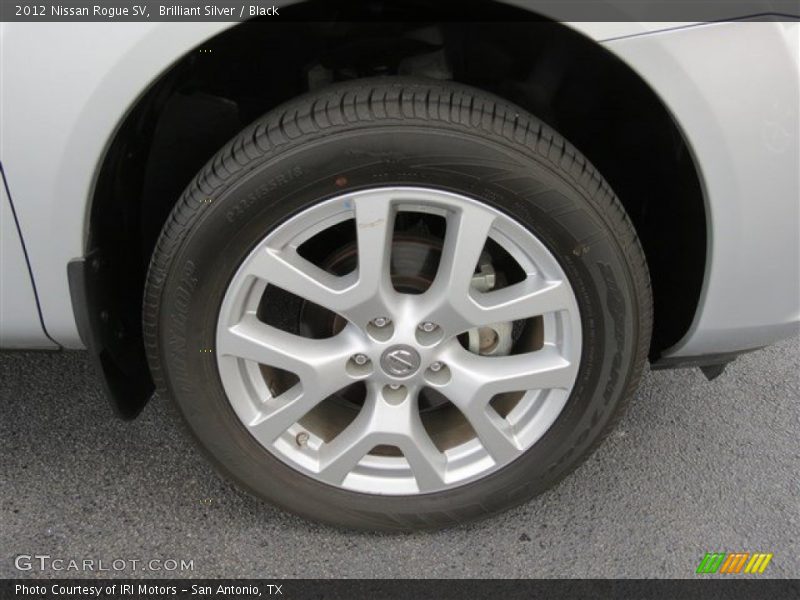 Brilliant Silver / Black 2012 Nissan Rogue SV