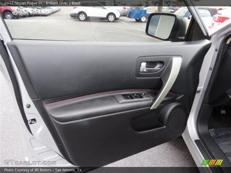 Brilliant Silver / Black 2012 Nissan Rogue SV