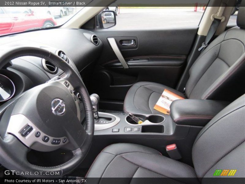 Brilliant Silver / Black 2012 Nissan Rogue SV