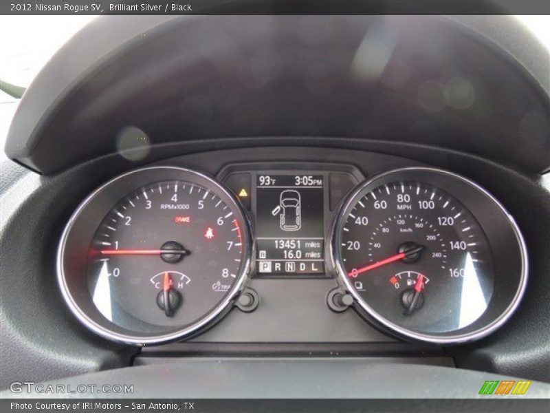 Brilliant Silver / Black 2012 Nissan Rogue SV