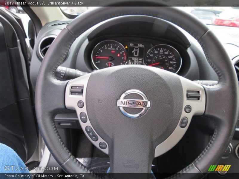 Brilliant Silver / Black 2012 Nissan Rogue SV