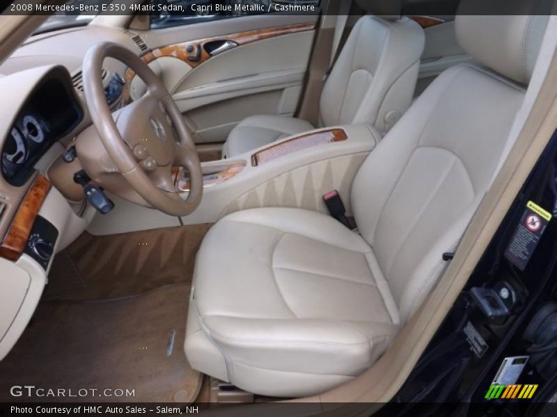 Capri Blue Metallic / Cashmere 2008 Mercedes-Benz E 350 4Matic Sedan