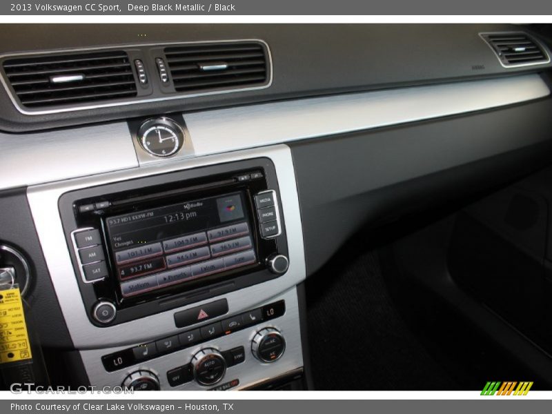 Deep Black Metallic / Black 2013 Volkswagen CC Sport