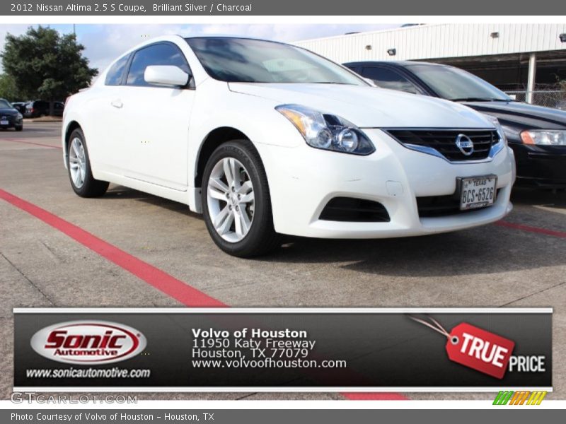 Brilliant Silver / Charcoal 2012 Nissan Altima 2.5 S Coupe
