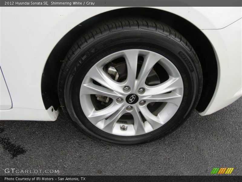 Shimmering White / Gray 2012 Hyundai Sonata SE