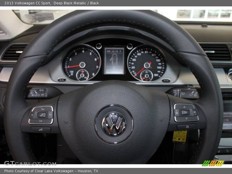 Deep Black Metallic / Black 2013 Volkswagen CC Sport