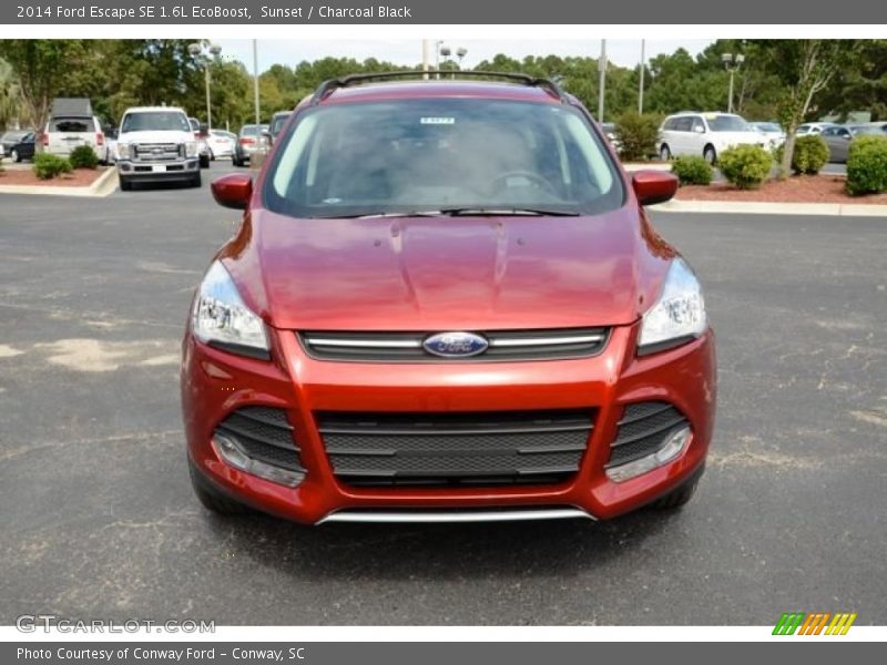Sunset / Charcoal Black 2014 Ford Escape SE 1.6L EcoBoost