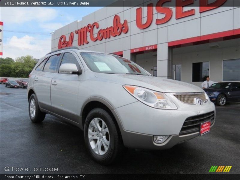 Ultra Silver / Beige 2011 Hyundai Veracruz GLS