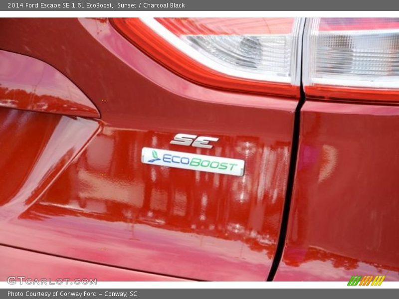 Sunset / Charcoal Black 2014 Ford Escape SE 1.6L EcoBoost