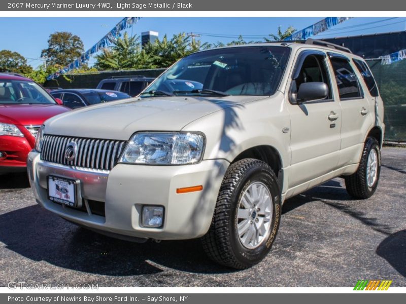Light Sage Metallic / Black 2007 Mercury Mariner Luxury 4WD