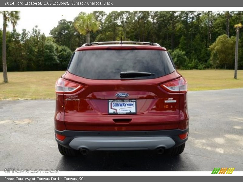 Sunset / Charcoal Black 2014 Ford Escape SE 1.6L EcoBoost