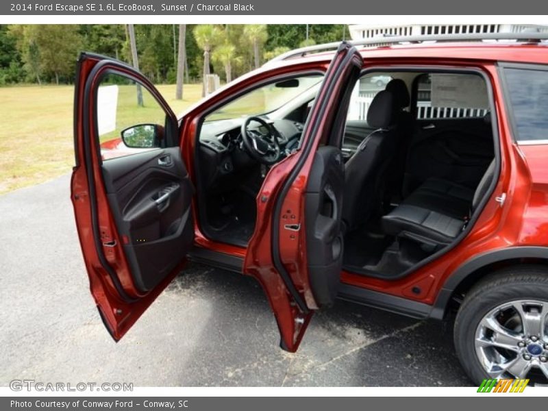Sunset / Charcoal Black 2014 Ford Escape SE 1.6L EcoBoost