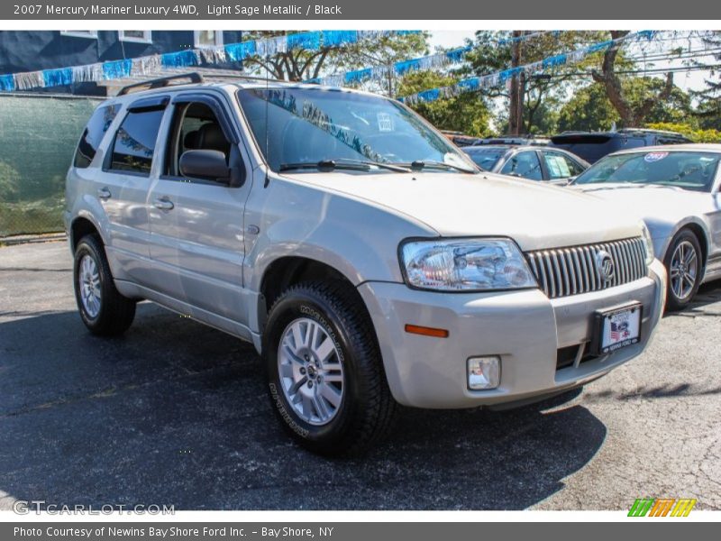 Light Sage Metallic / Black 2007 Mercury Mariner Luxury 4WD