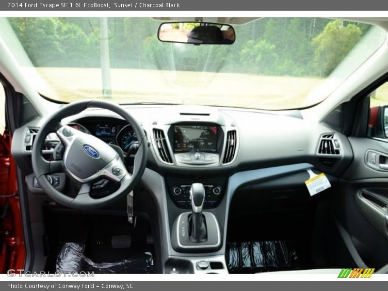 Sunset / Charcoal Black 2014 Ford Escape SE 1.6L EcoBoost