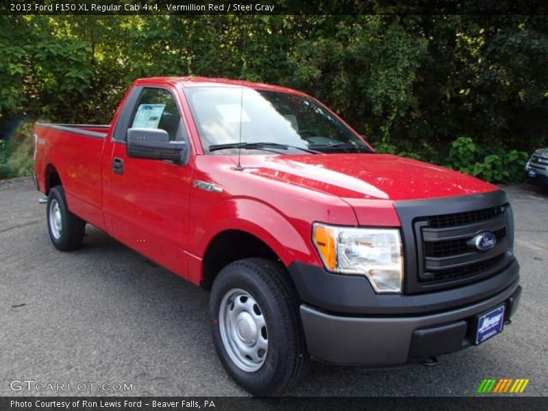 Vermillion Red / Steel Gray 2013 Ford F150 XL Regular Cab 4x4