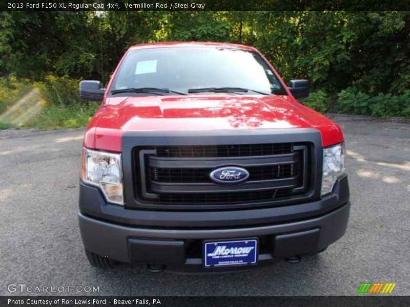 Vermillion Red / Steel Gray 2013 Ford F150 XL Regular Cab 4x4