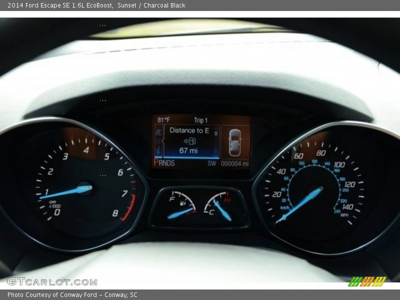 Sunset / Charcoal Black 2014 Ford Escape SE 1.6L EcoBoost