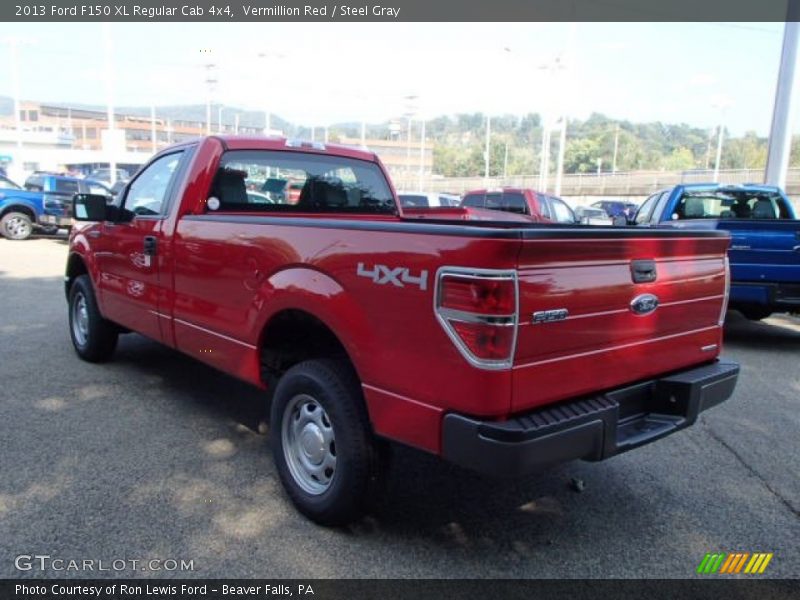 Vermillion Red / Steel Gray 2013 Ford F150 XL Regular Cab 4x4