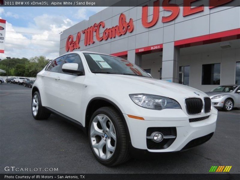 Alpine White / Sand Beige 2011 BMW X6 xDrive35i