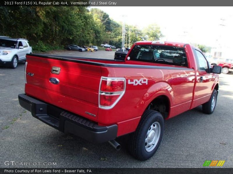 Vermillion Red / Steel Gray 2013 Ford F150 XL Regular Cab 4x4