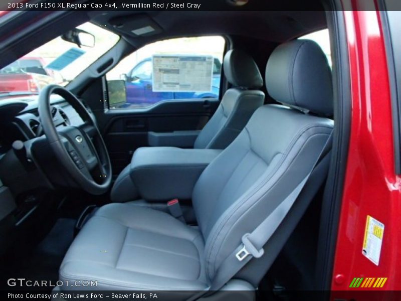 Vermillion Red / Steel Gray 2013 Ford F150 XL Regular Cab 4x4