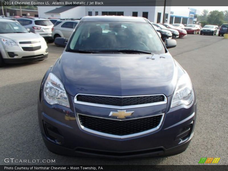 Atlantis Blue Metallic / Jet Black 2014 Chevrolet Equinox LS
