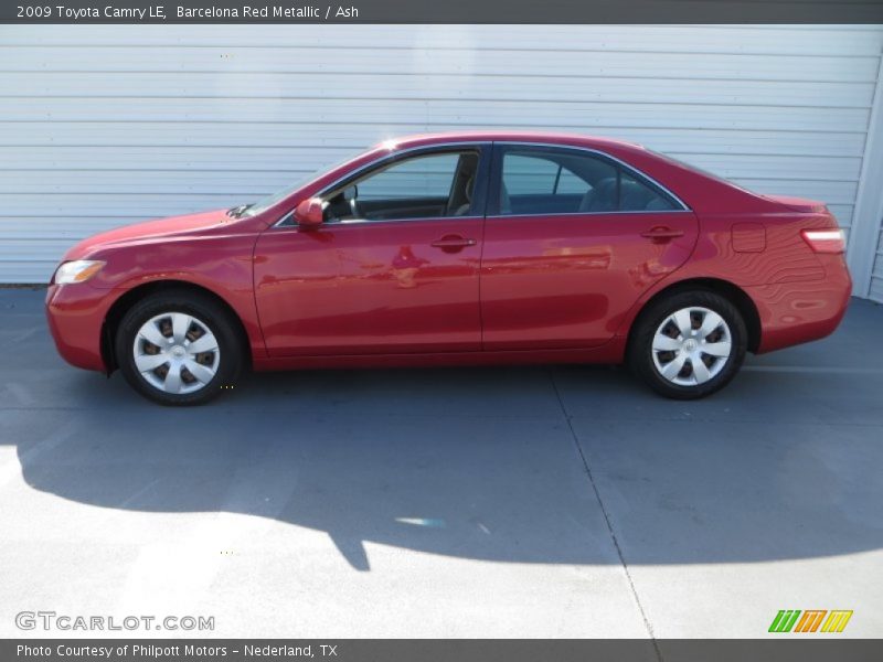 Barcelona Red Metallic / Ash 2009 Toyota Camry LE