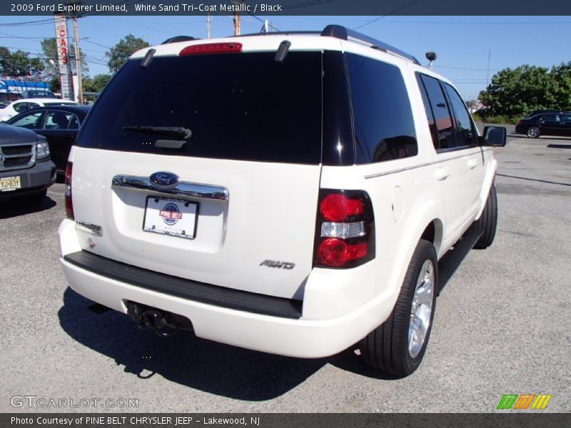 White Sand Tri-Coat Metallic / Black 2009 Ford Explorer Limited