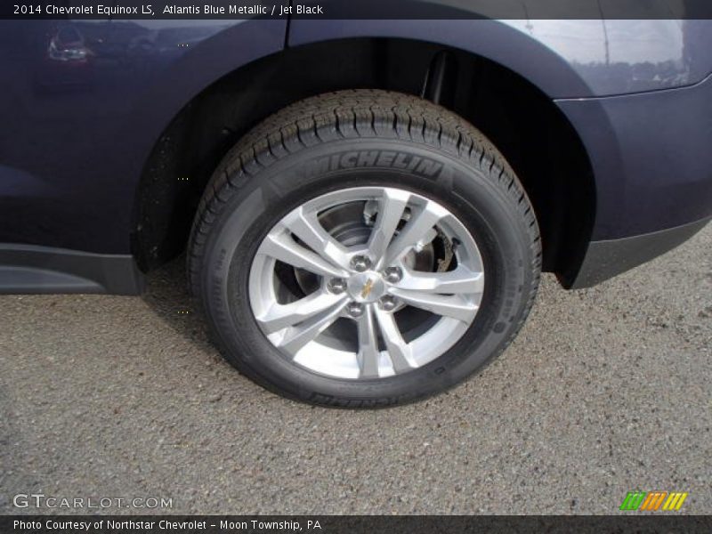 Atlantis Blue Metallic / Jet Black 2014 Chevrolet Equinox LS