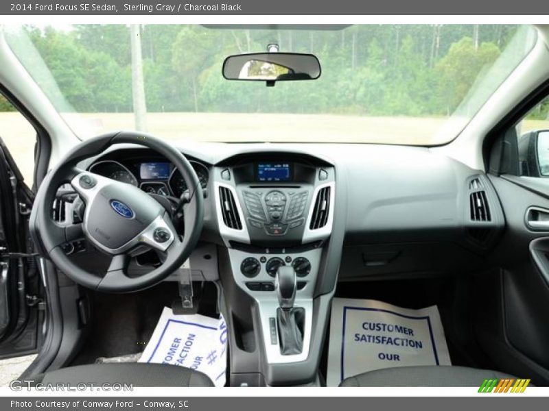 Sterling Gray / Charcoal Black 2014 Ford Focus SE Sedan