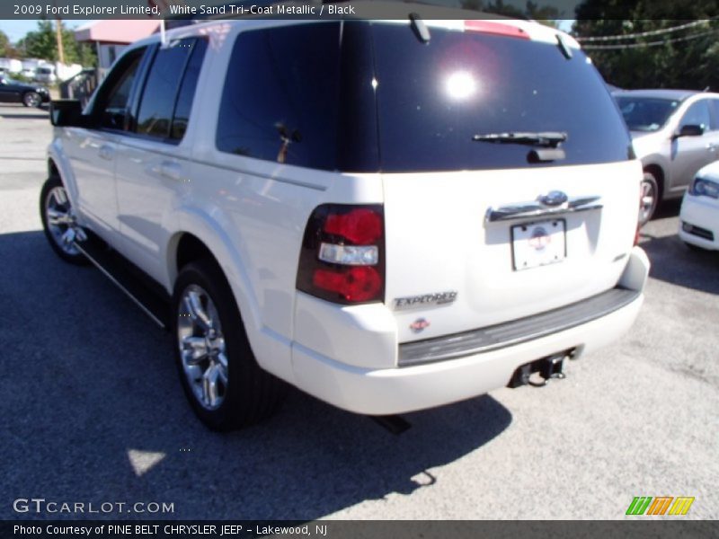 White Sand Tri-Coat Metallic / Black 2009 Ford Explorer Limited