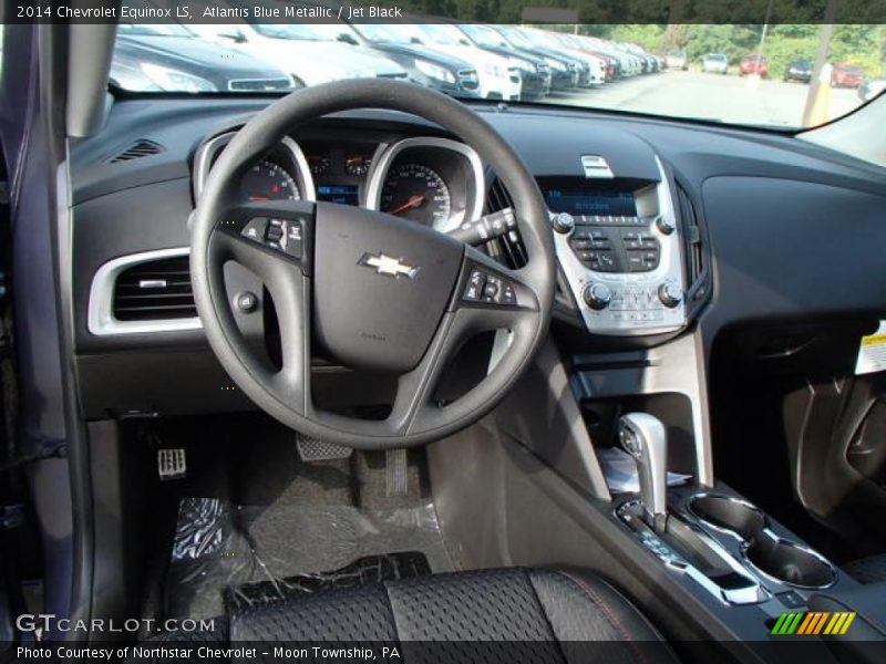 Atlantis Blue Metallic / Jet Black 2014 Chevrolet Equinox LS