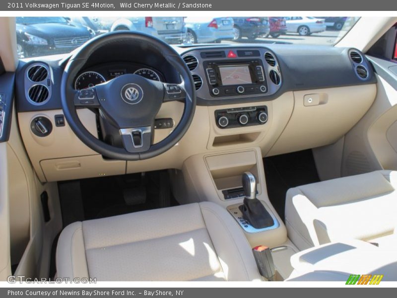 Wild Cherry Metallic / Sandstone 2011 Volkswagen Tiguan SE 4Motion