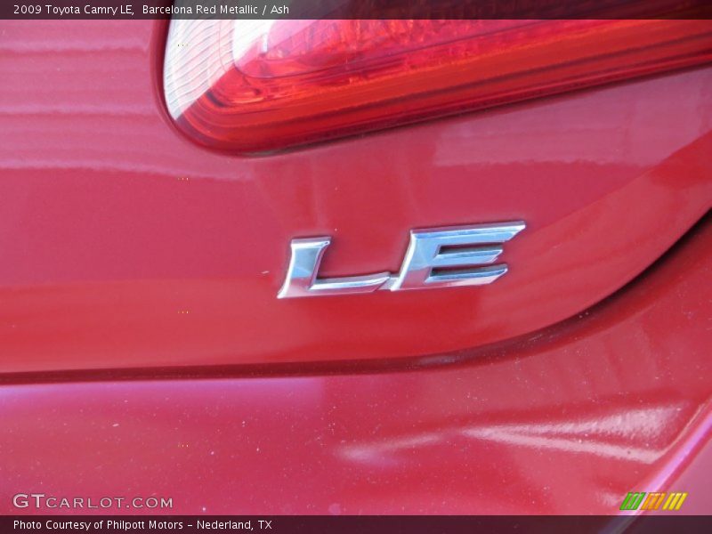 Barcelona Red Metallic / Ash 2009 Toyota Camry LE