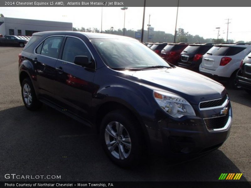 Atlantis Blue Metallic / Jet Black 2014 Chevrolet Equinox LS AWD