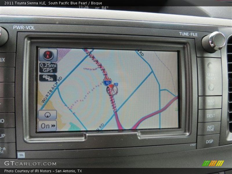 South Pacific Blue Pearl / Bisque 2011 Toyota Sienna XLE