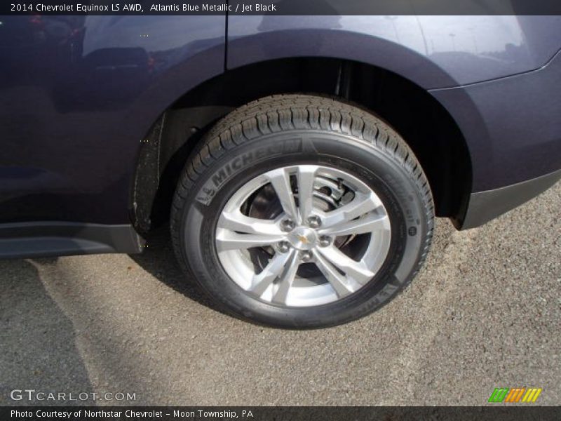 Atlantis Blue Metallic / Jet Black 2014 Chevrolet Equinox LS AWD