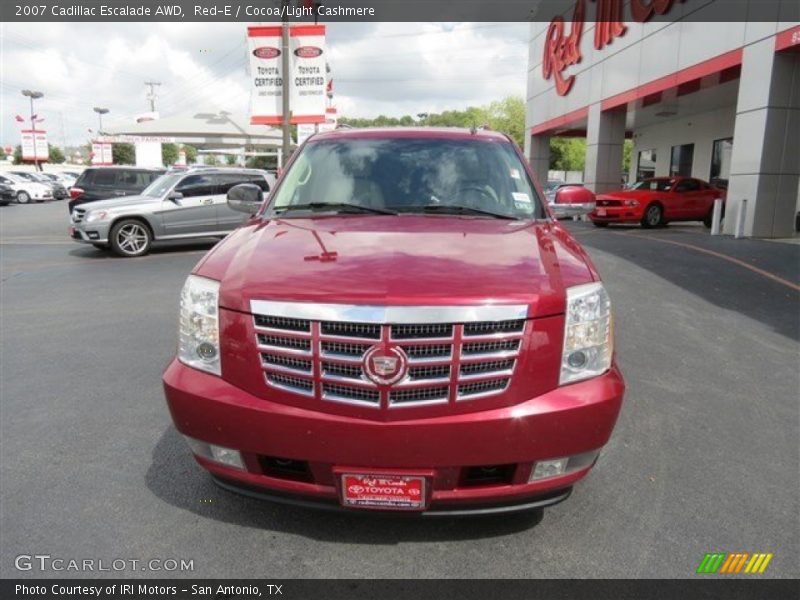 Red-E / Cocoa/Light Cashmere 2007 Cadillac Escalade AWD