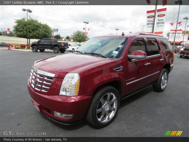 Red-E / Cocoa/Light Cashmere 2007 Cadillac Escalade AWD