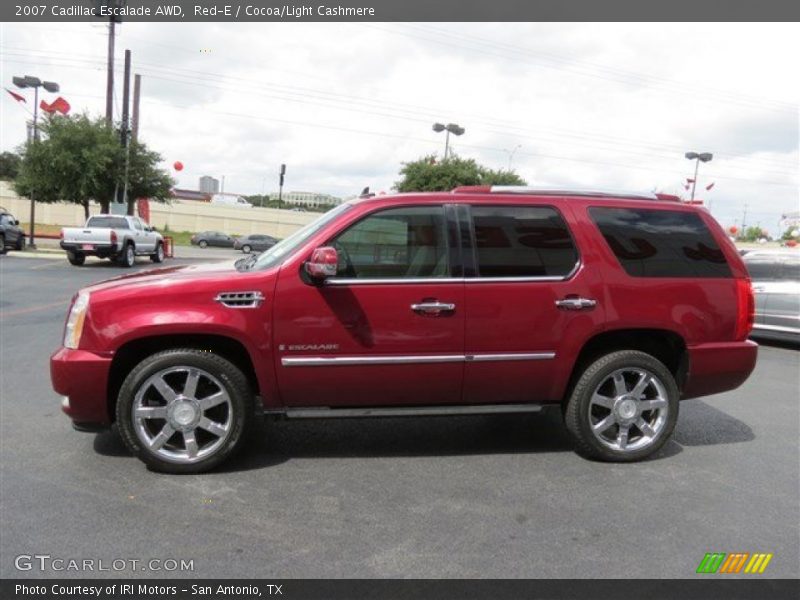 Red-E / Cocoa/Light Cashmere 2007 Cadillac Escalade AWD