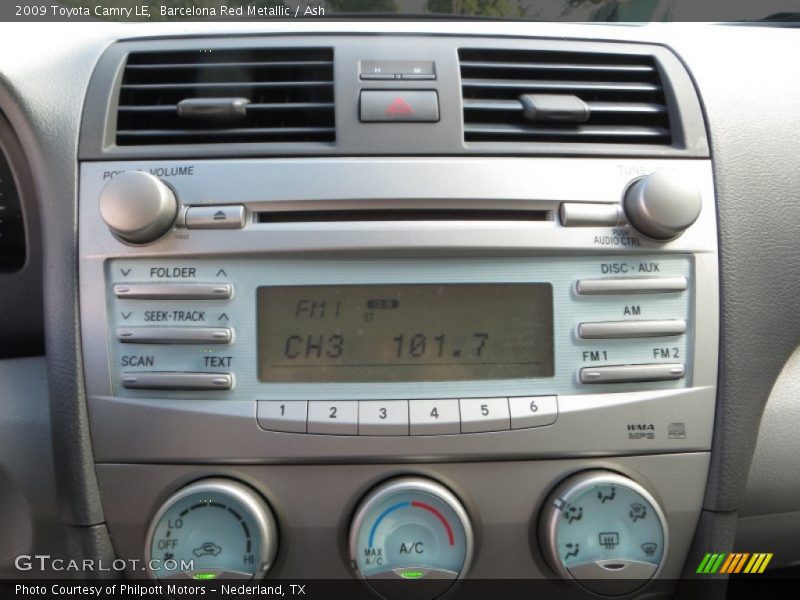 Barcelona Red Metallic / Ash 2009 Toyota Camry LE
