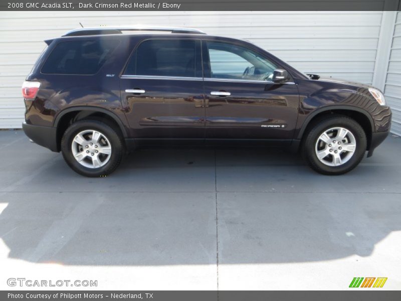 Dark Crimson Red Metallic / Ebony 2008 GMC Acadia SLT