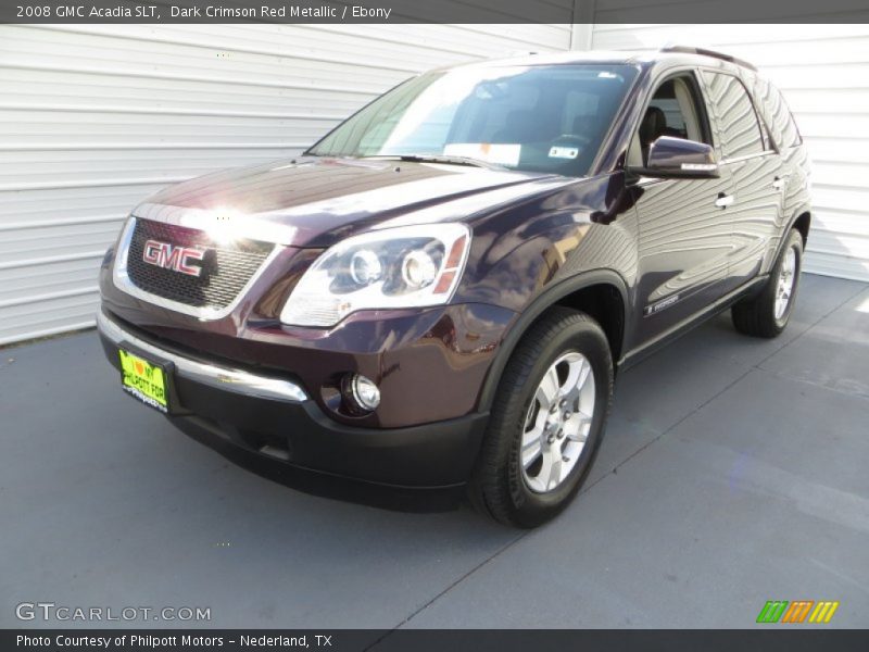 Dark Crimson Red Metallic / Ebony 2008 GMC Acadia SLT