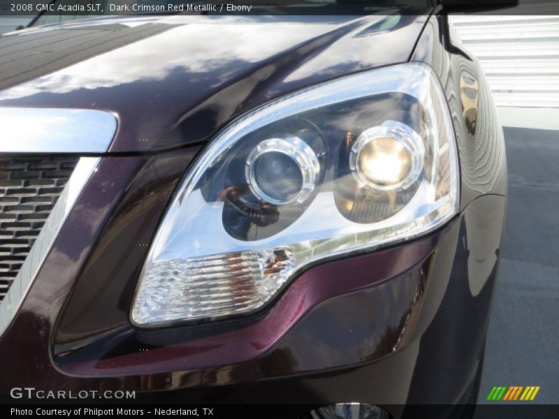 Dark Crimson Red Metallic / Ebony 2008 GMC Acadia SLT