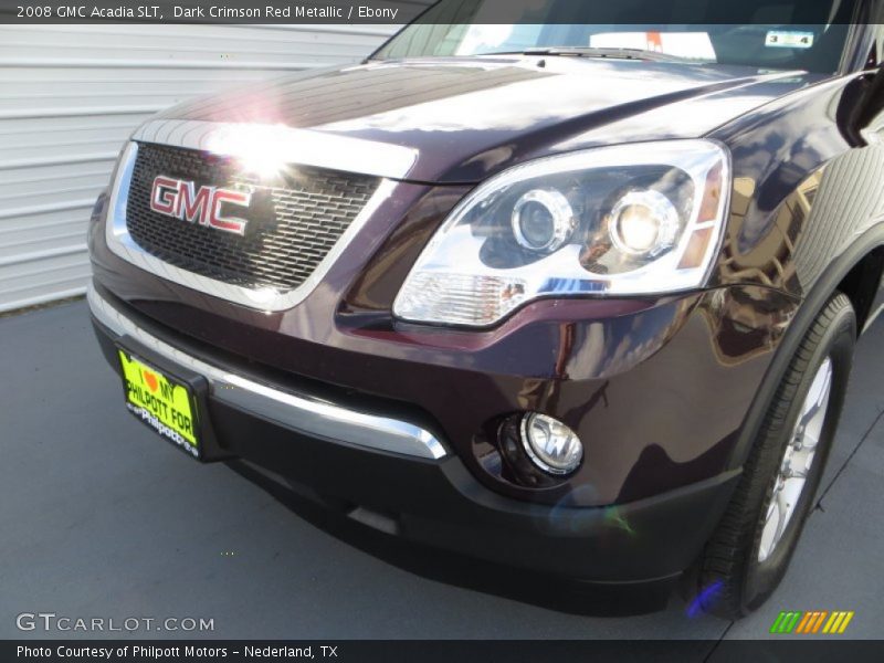 Dark Crimson Red Metallic / Ebony 2008 GMC Acadia SLT