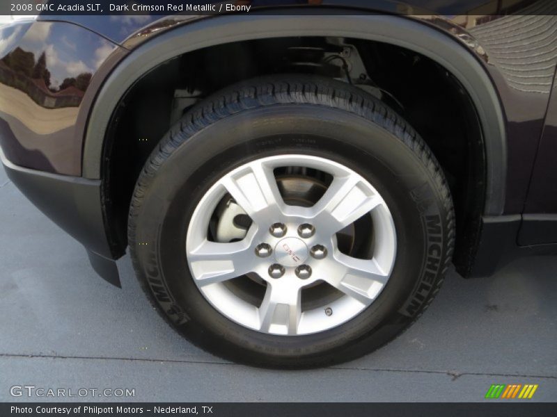Dark Crimson Red Metallic / Ebony 2008 GMC Acadia SLT