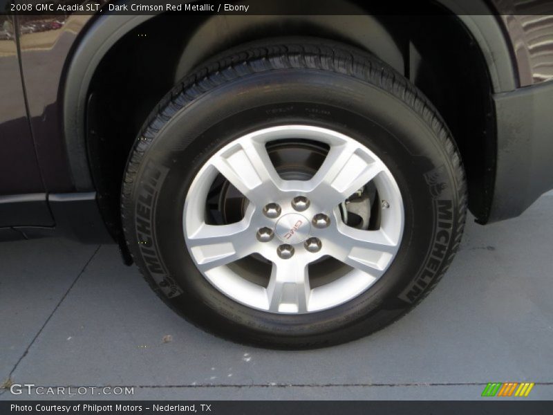Dark Crimson Red Metallic / Ebony 2008 GMC Acadia SLT